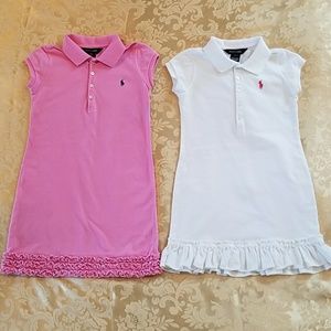 Bundle Of Two Girls Ralph Lauren Polo Dresses Sz 7